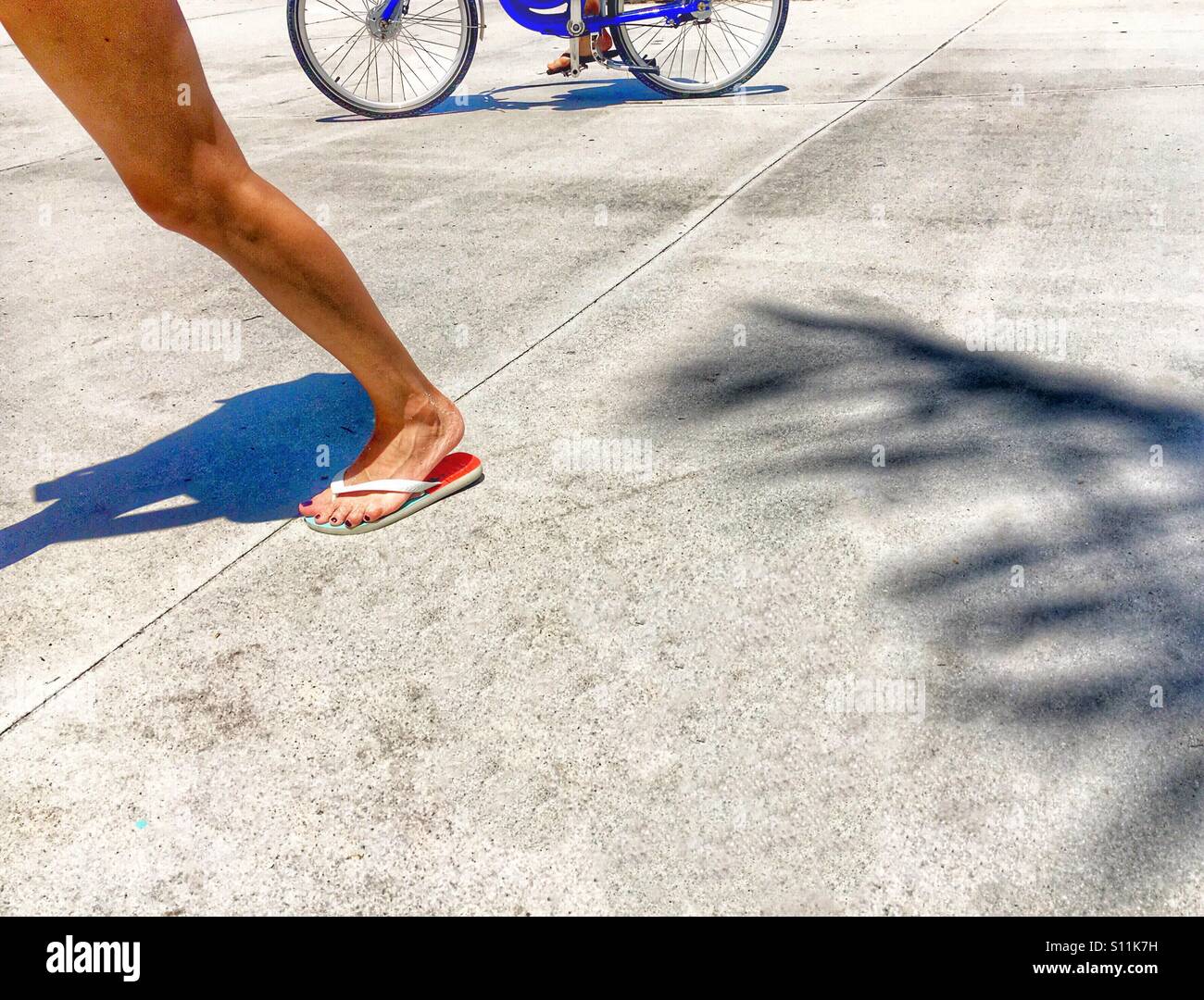 Walking to the beach - Smartphone Captured Stock Image