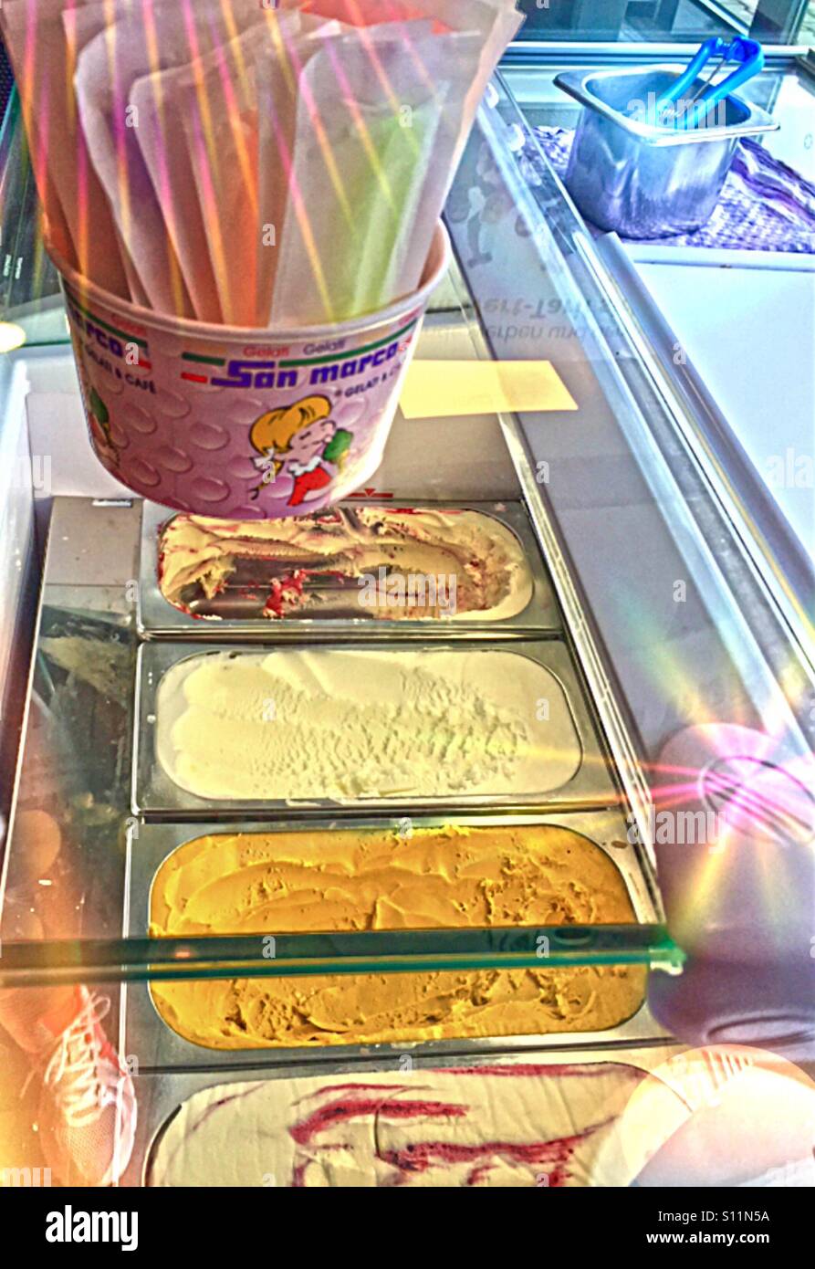 ...I am in 'heaven' of icecream...!!! - Smartphone Captured Stock Image