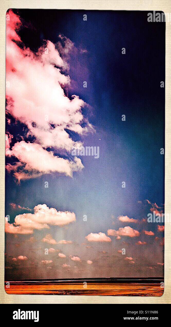 Dried up lake in iSimangaliso Wetland Park, KwaZulu Natal province, South Africa - Smartphone Captured Stock Image