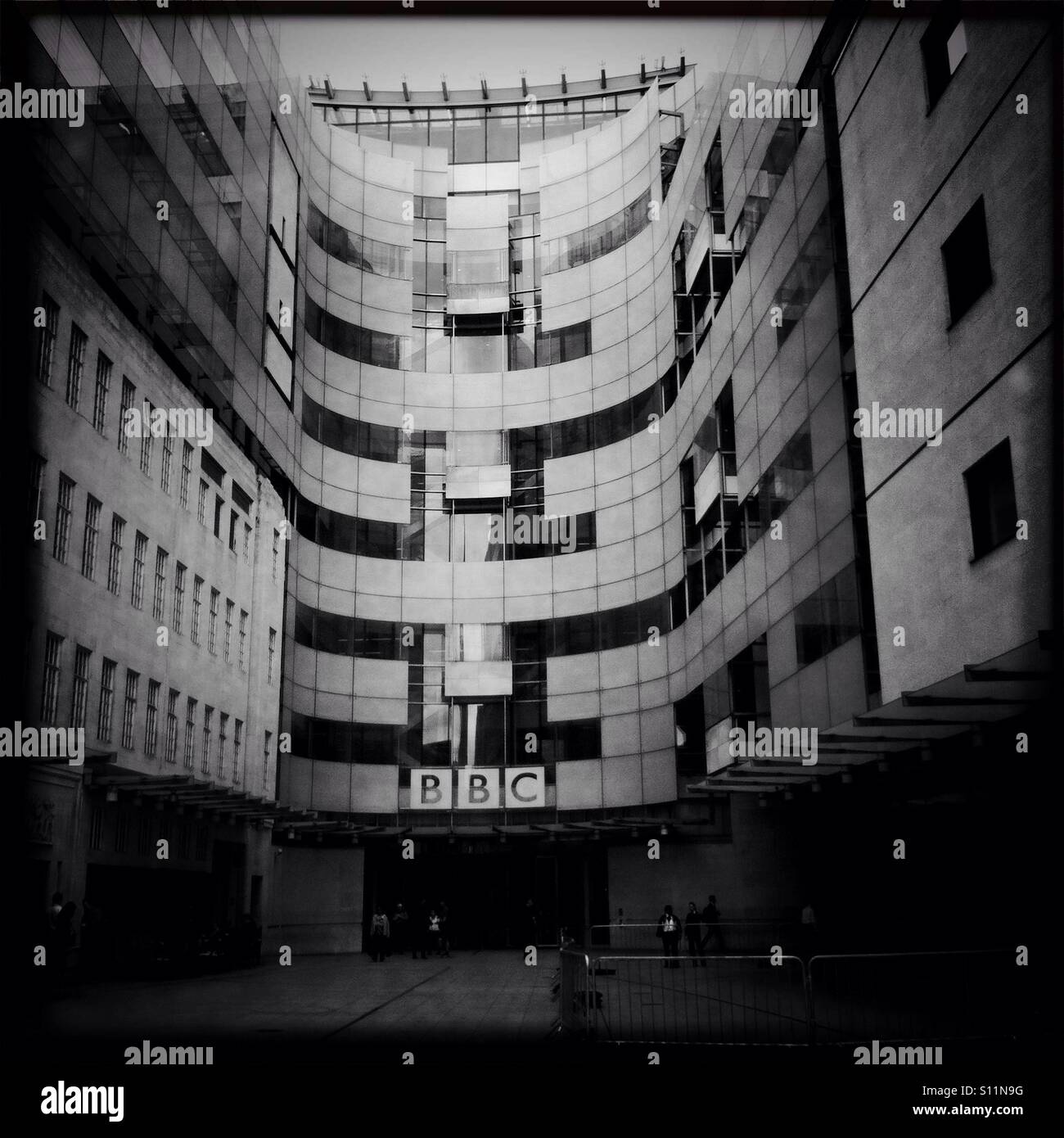 The BBC news building and offices, London Stock Photo