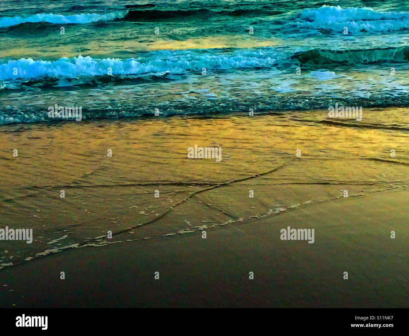 Tidal reflections - Smartphone Captured Stock Image