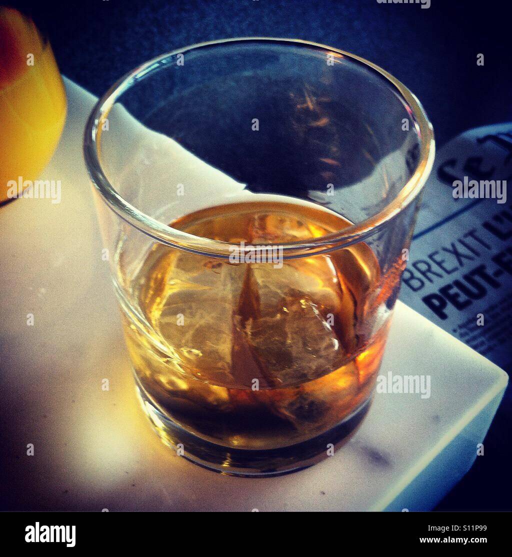Glass of whiskey - Smartphone Captured Stock Image