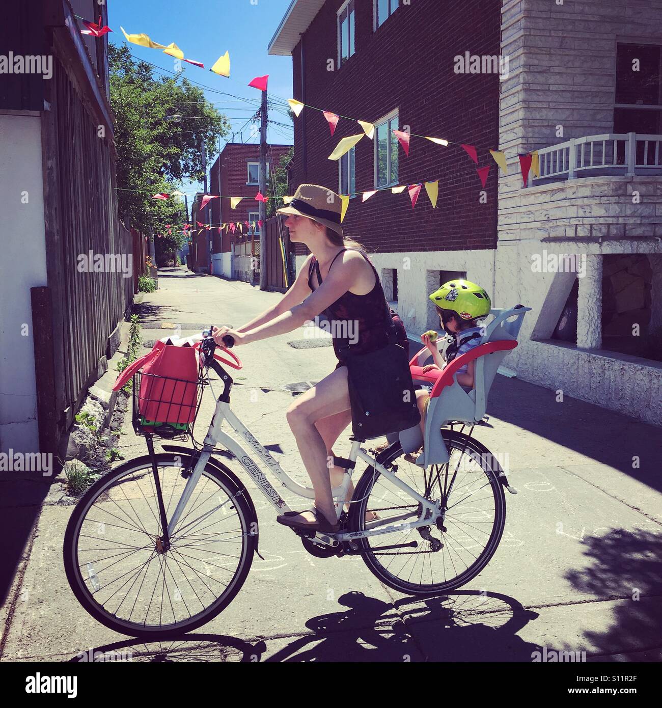 Montreal back alley - Smartphone Captured Stock Image