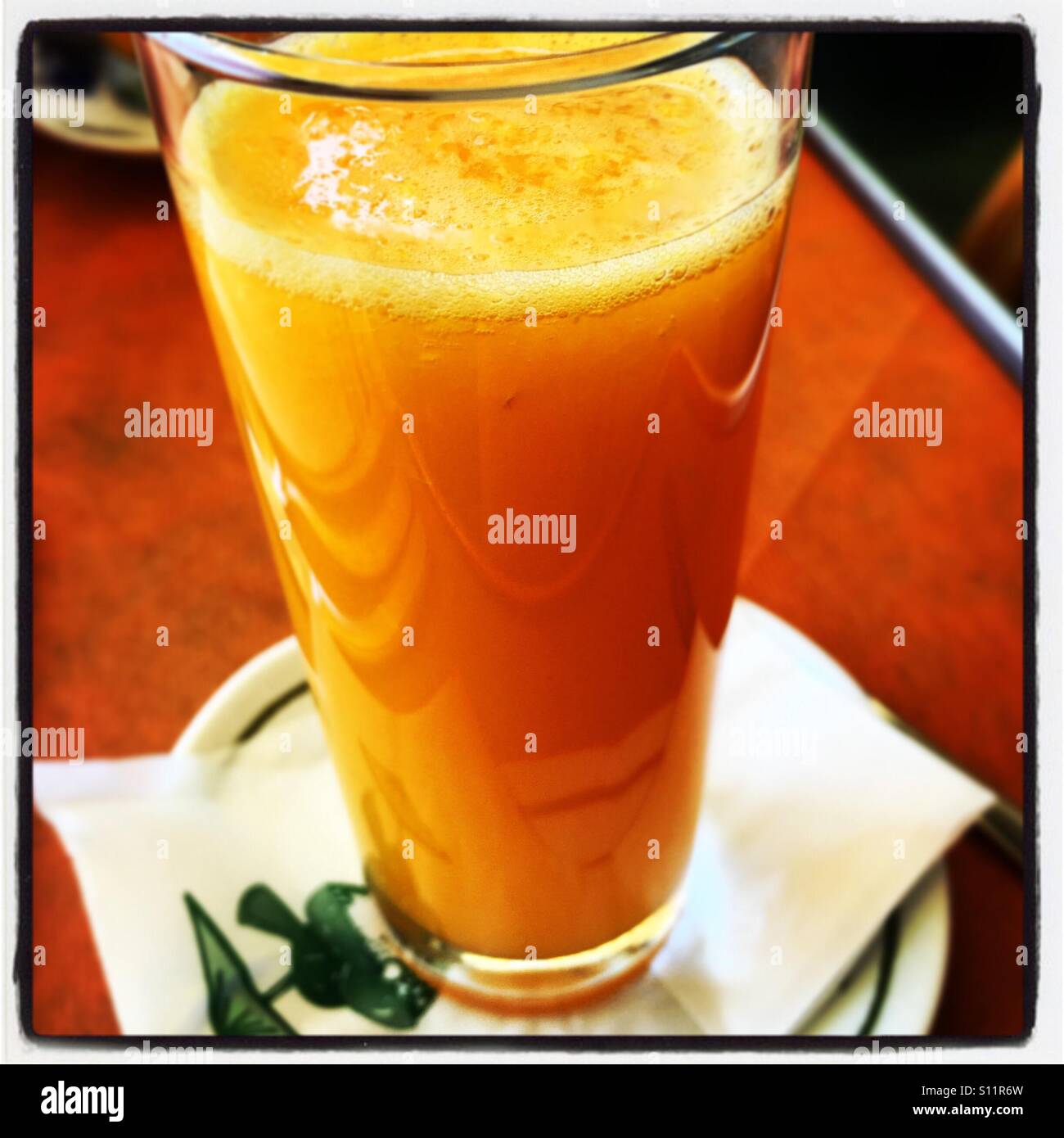 Orange Juice - Smartphone Captured Stock Image