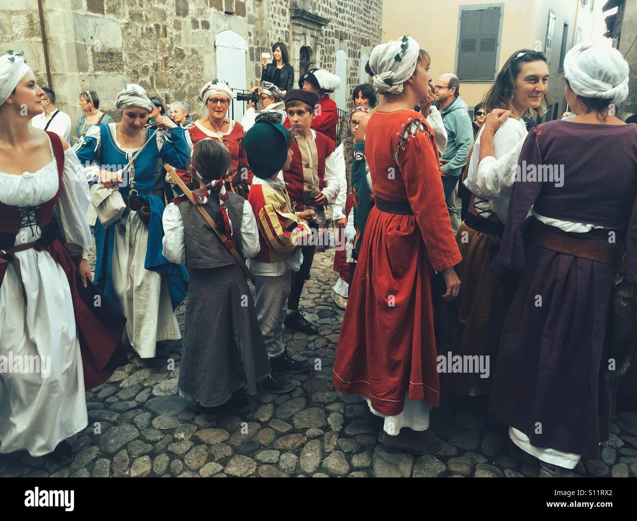 Medieval celebration - Smartphone Captured Stock Image