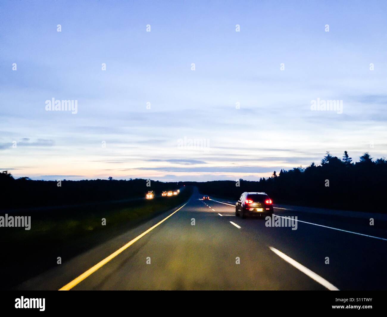 Highway, early morning Stock Photo - Alamy