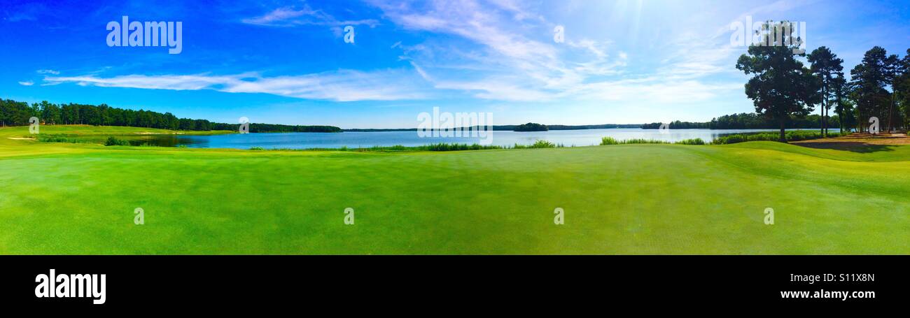 Beautiful lakeside panorama Stock Photo