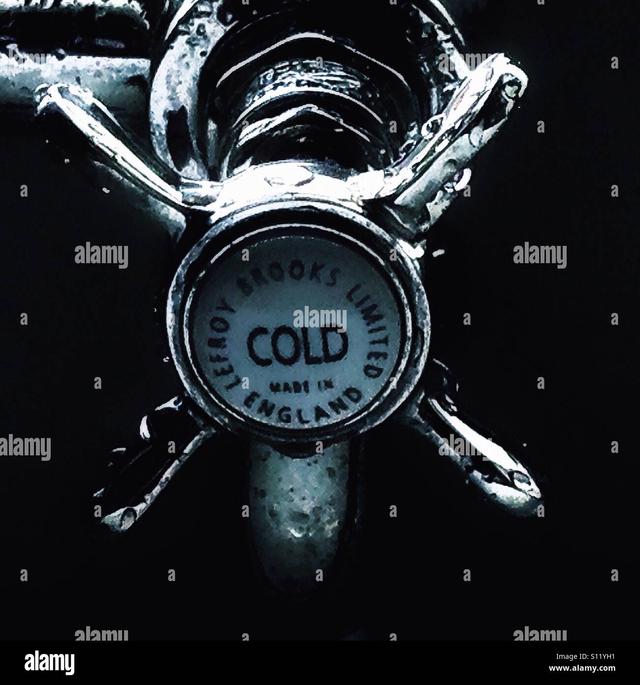 Cold water tap - Smartphone Captured Stock Image