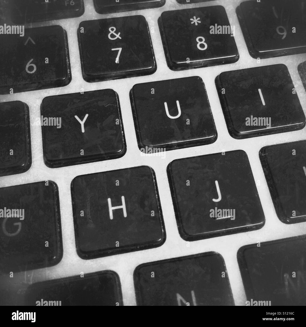 Computer keyboard - Smartphone Captured Stock Image