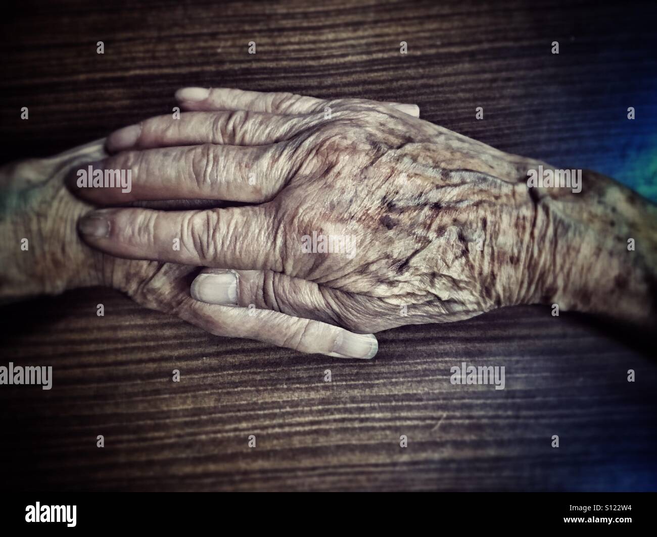 Hands of an 88 years old lady. - Smartphone Captured Stock Image