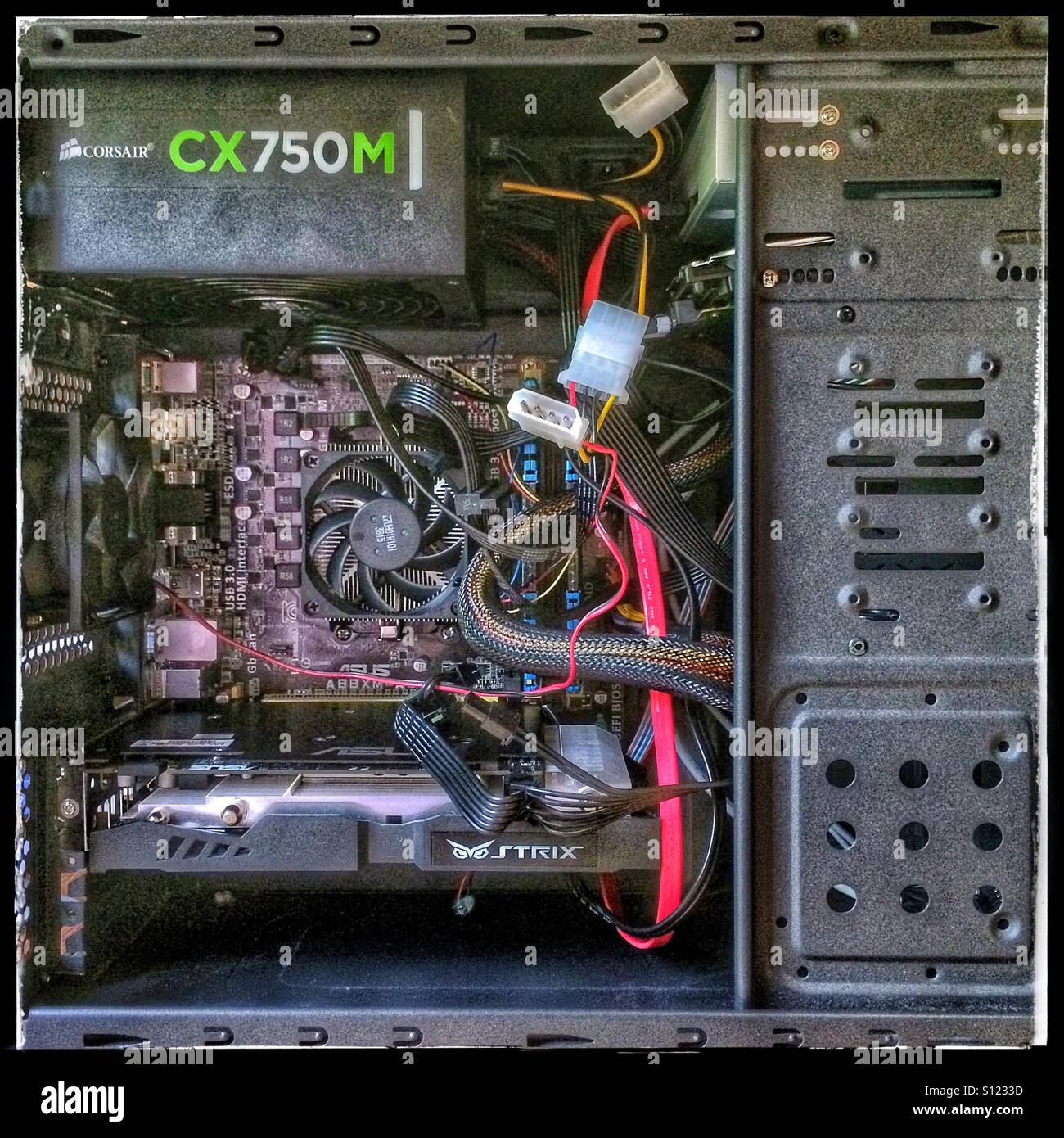 Computer internals - Smartphone Captured Stock Image