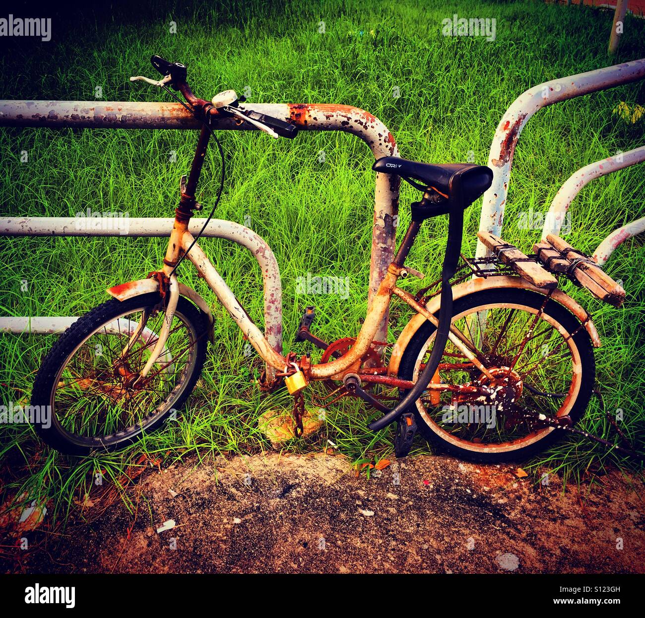 Old rusted bike - Smartphone Captured Stock Image