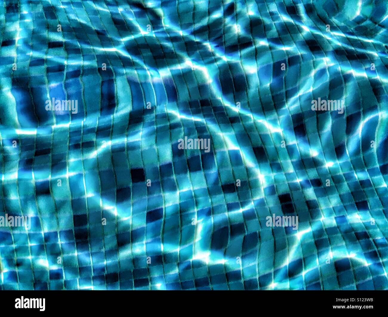 Swimming pool water - Smartphone Captured Stock Image