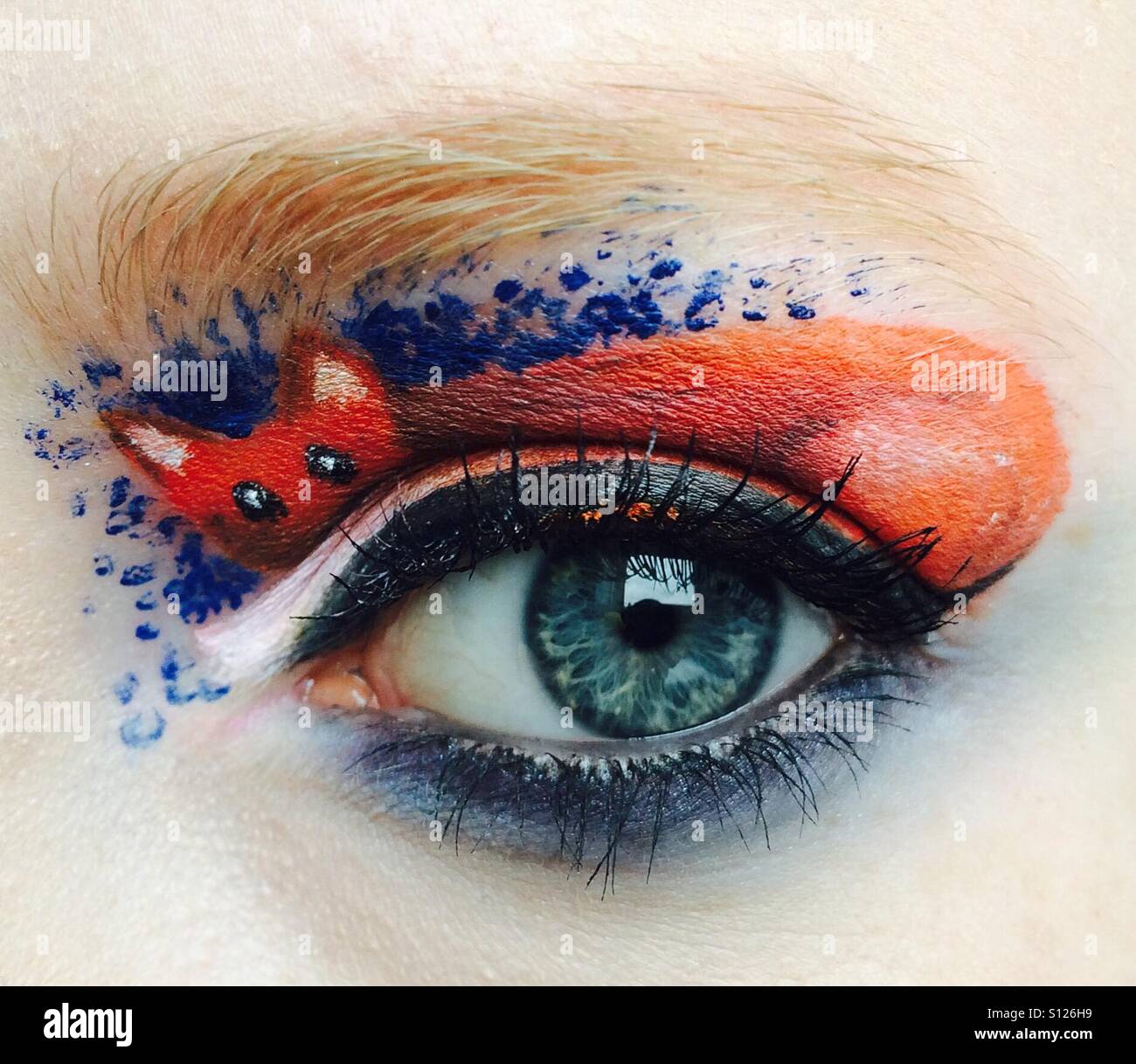 Fox Makeup Facepaint Stock Photo Alamy Fox Makeup Facepaint Stock Photo Alamy