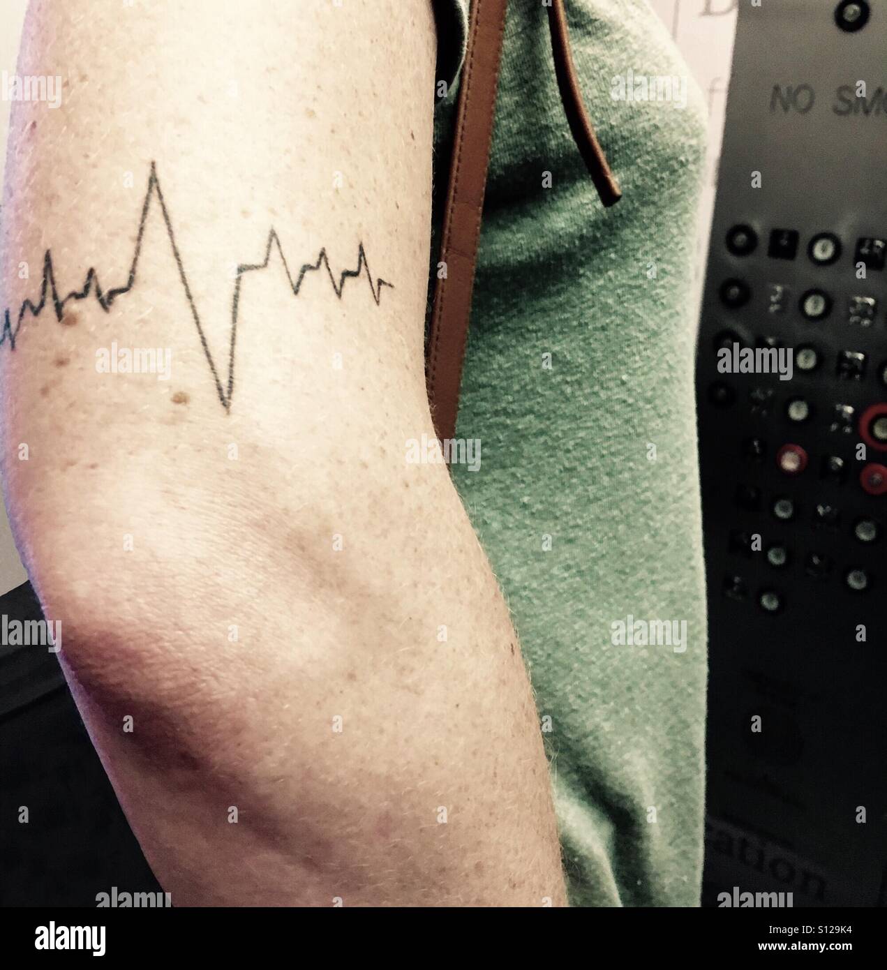 Heart beat tattoo hi-res stock photography and images - Alamy