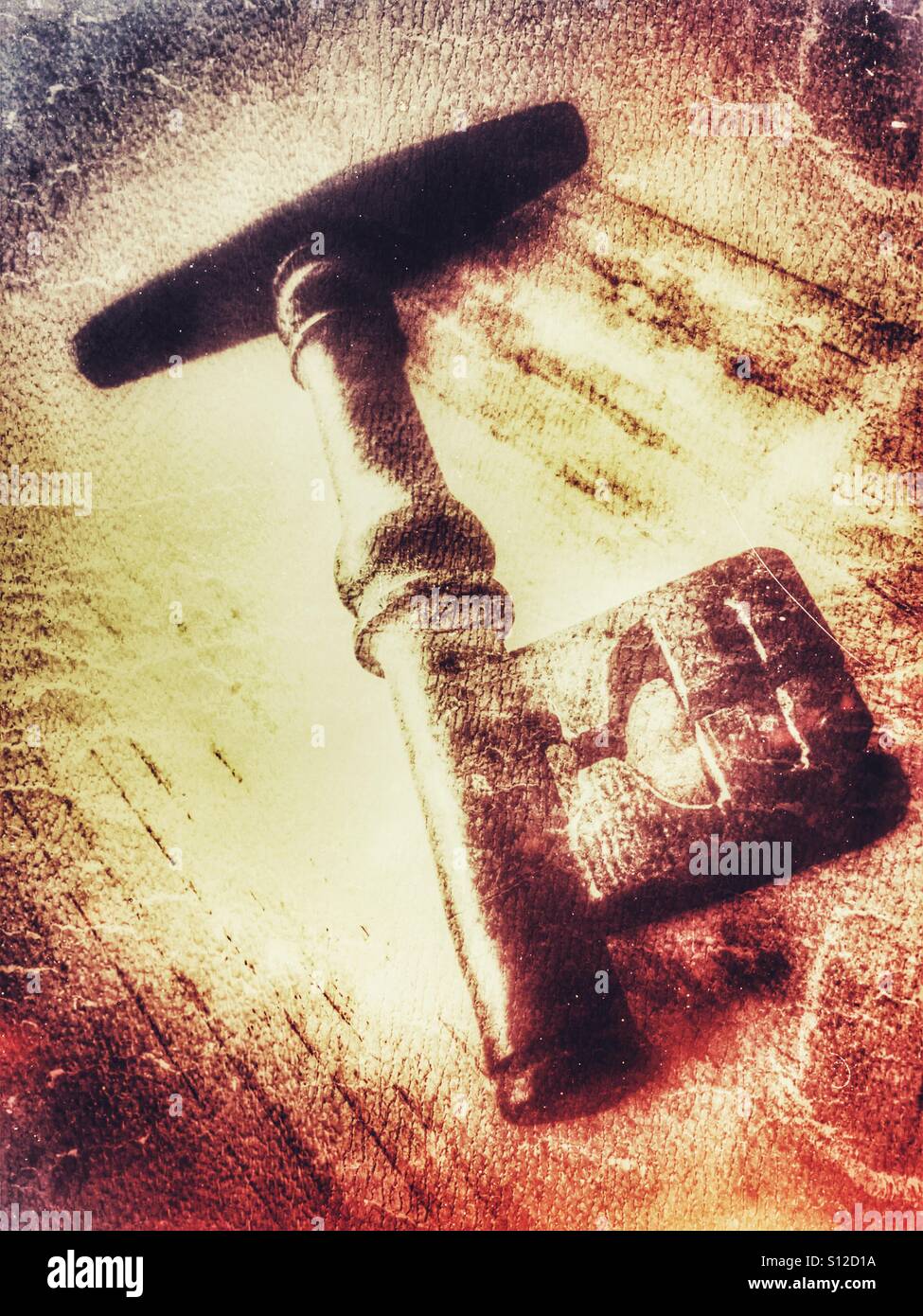 Antique key - Smartphone Captured Stock Image