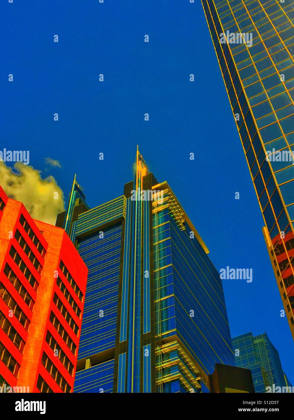 Calgary downtown - Smartphone Captured Stock Image