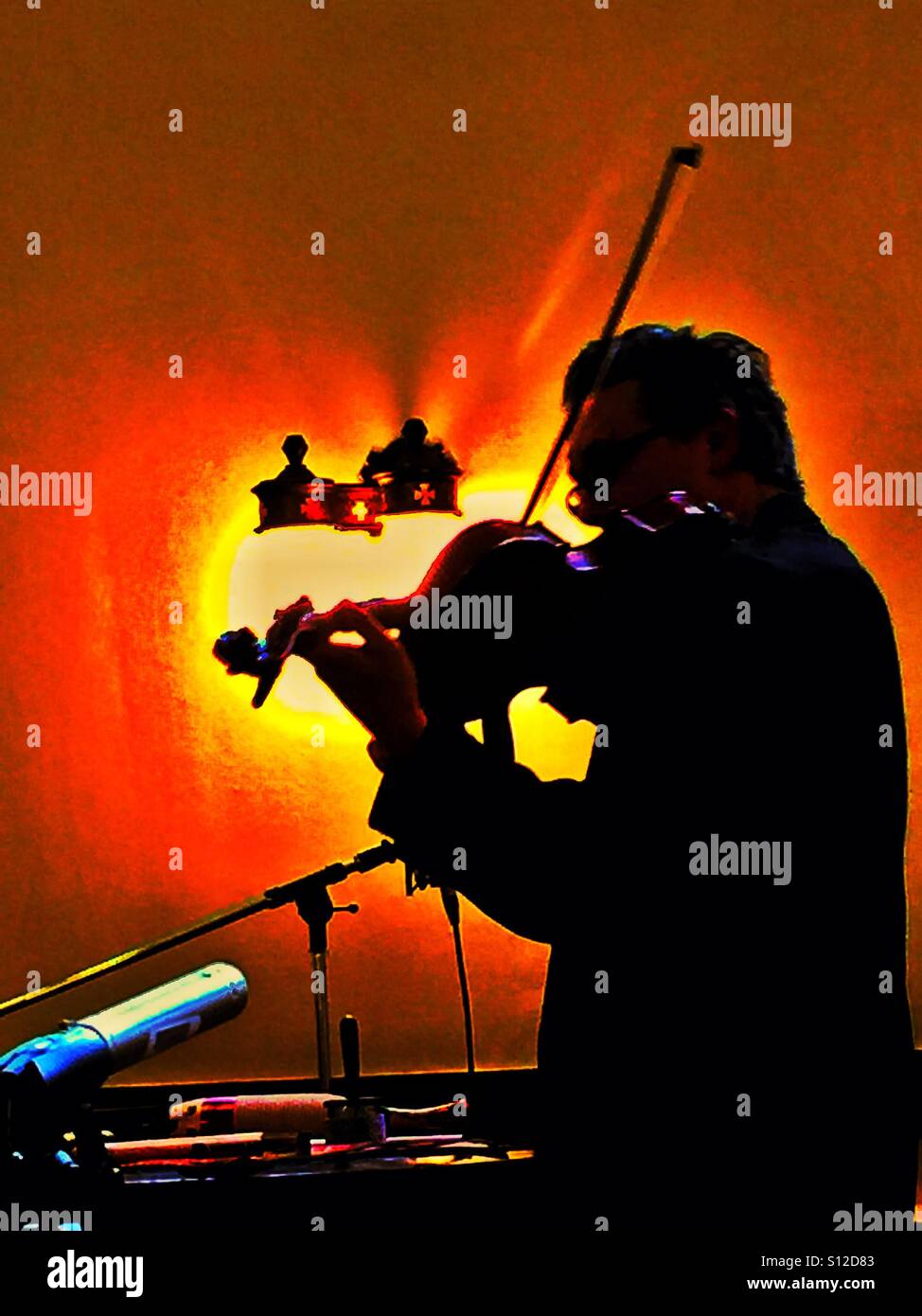 Musician at work - Smartphone Captured Stock Image