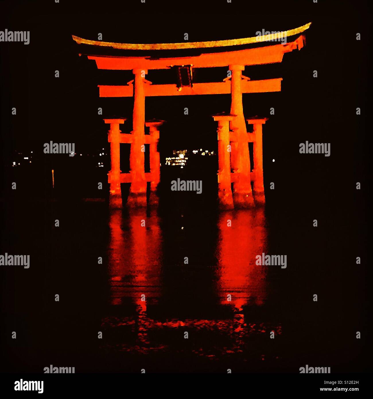 Miyajîma shrine - Smartphone Captured Stock Image