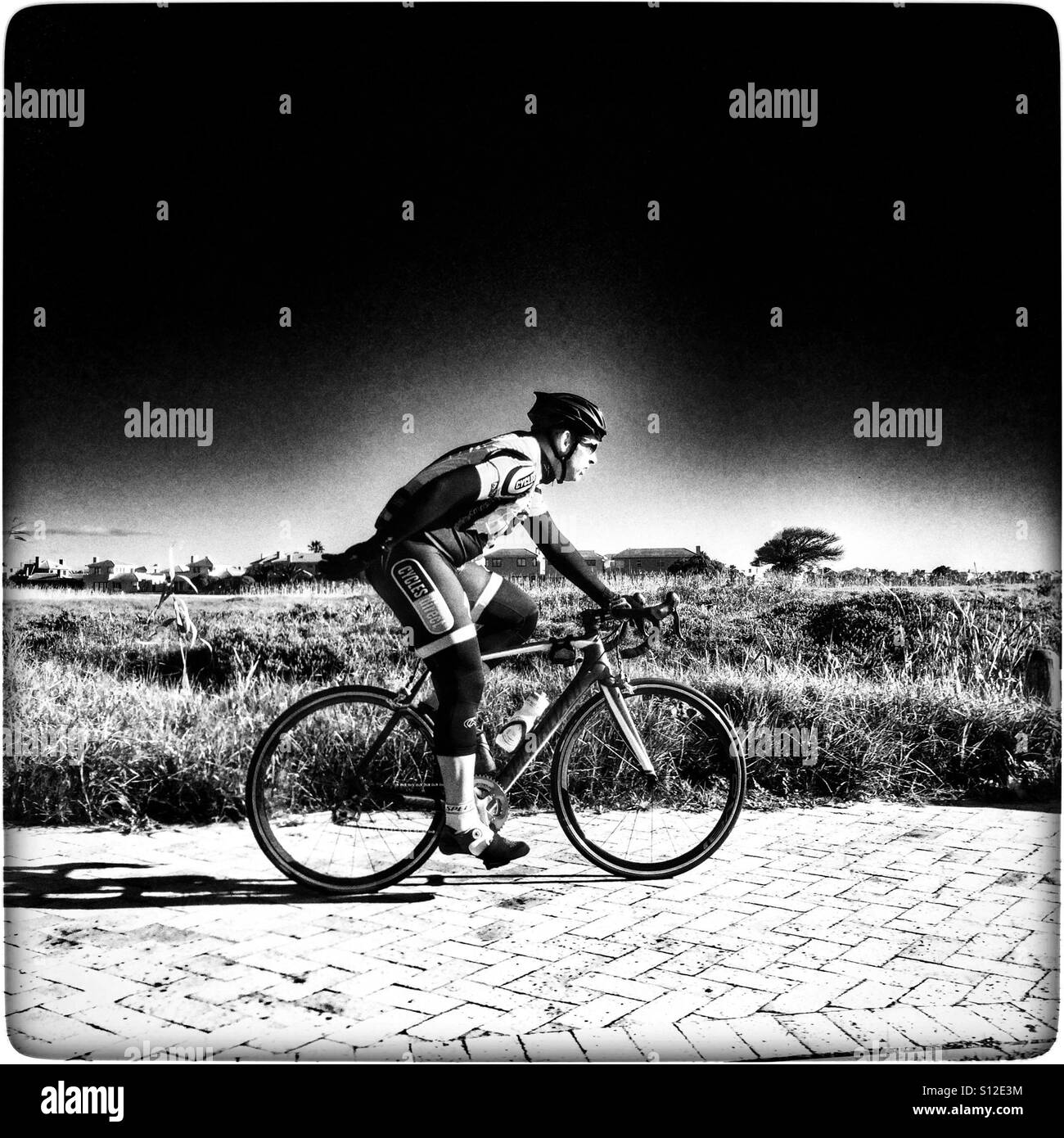 Cyclist. - Smartphone Captured Stock Image