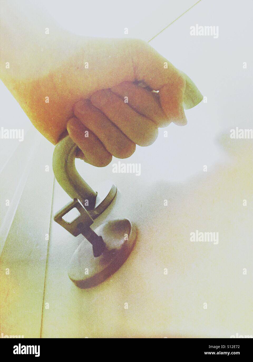 Exit or enter - Smartphone Captured Stock Image