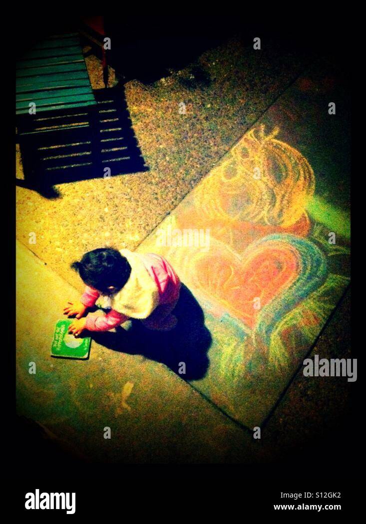 Storybook Chalk Drawing Stock Photo Alamy