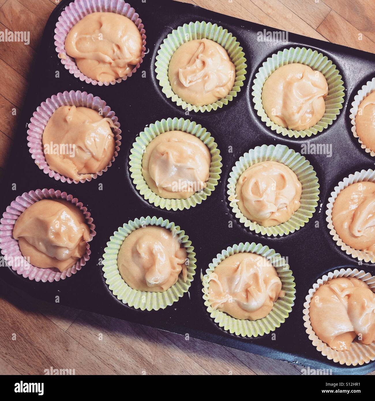 Cupcake mixture - Smartphone Captured Stock Image