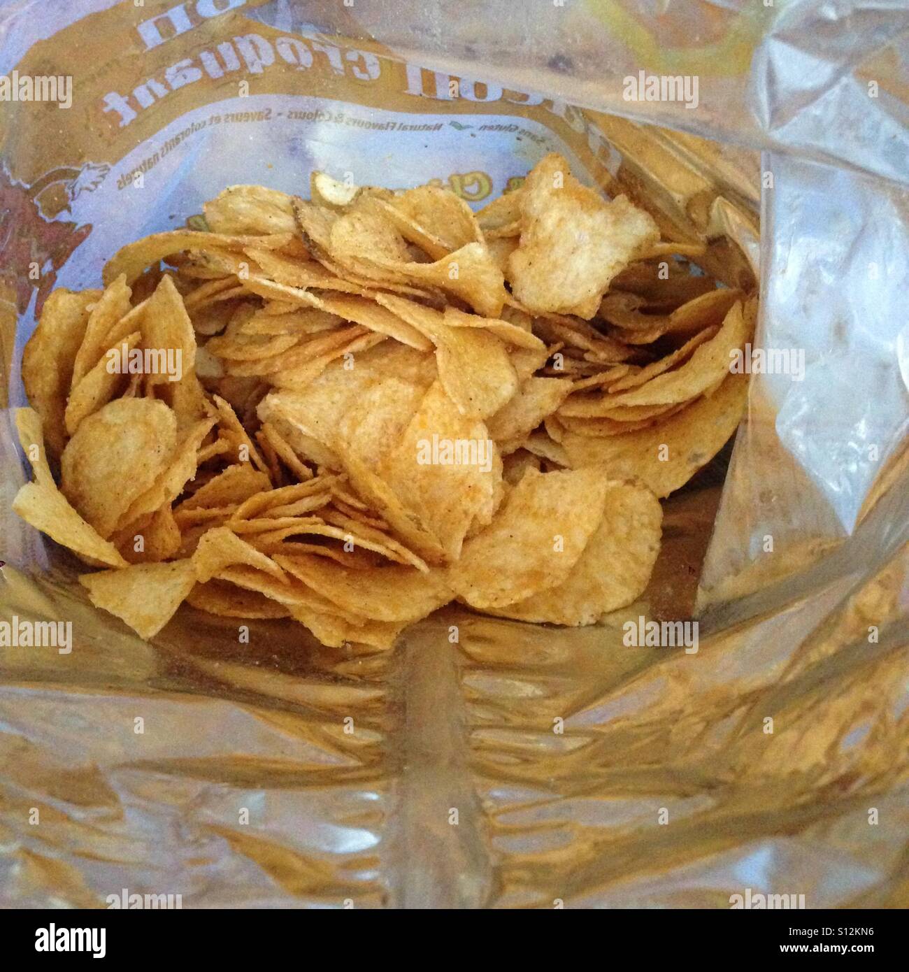 The Inside Of A Bag Of Potato Chips Stock Photo Alamy The Inside Of A Bag Of Potato Chips Stock Photo Alamy