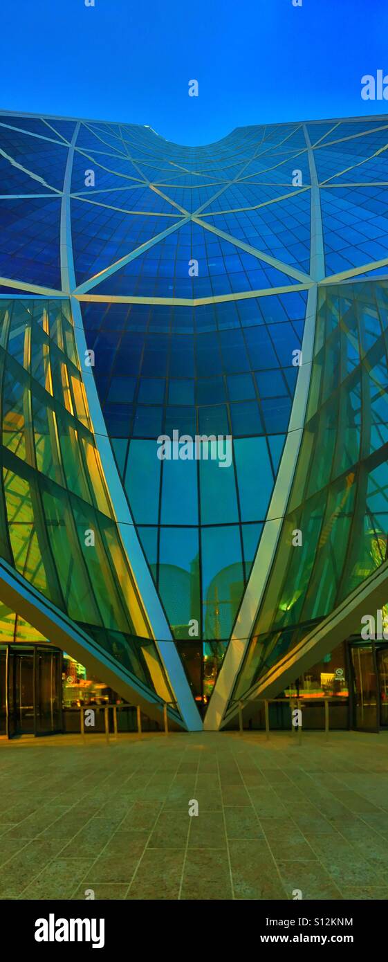 City centre, The Bow in Calgary,Alberta , Canada - Smartphone Captured Stock Image