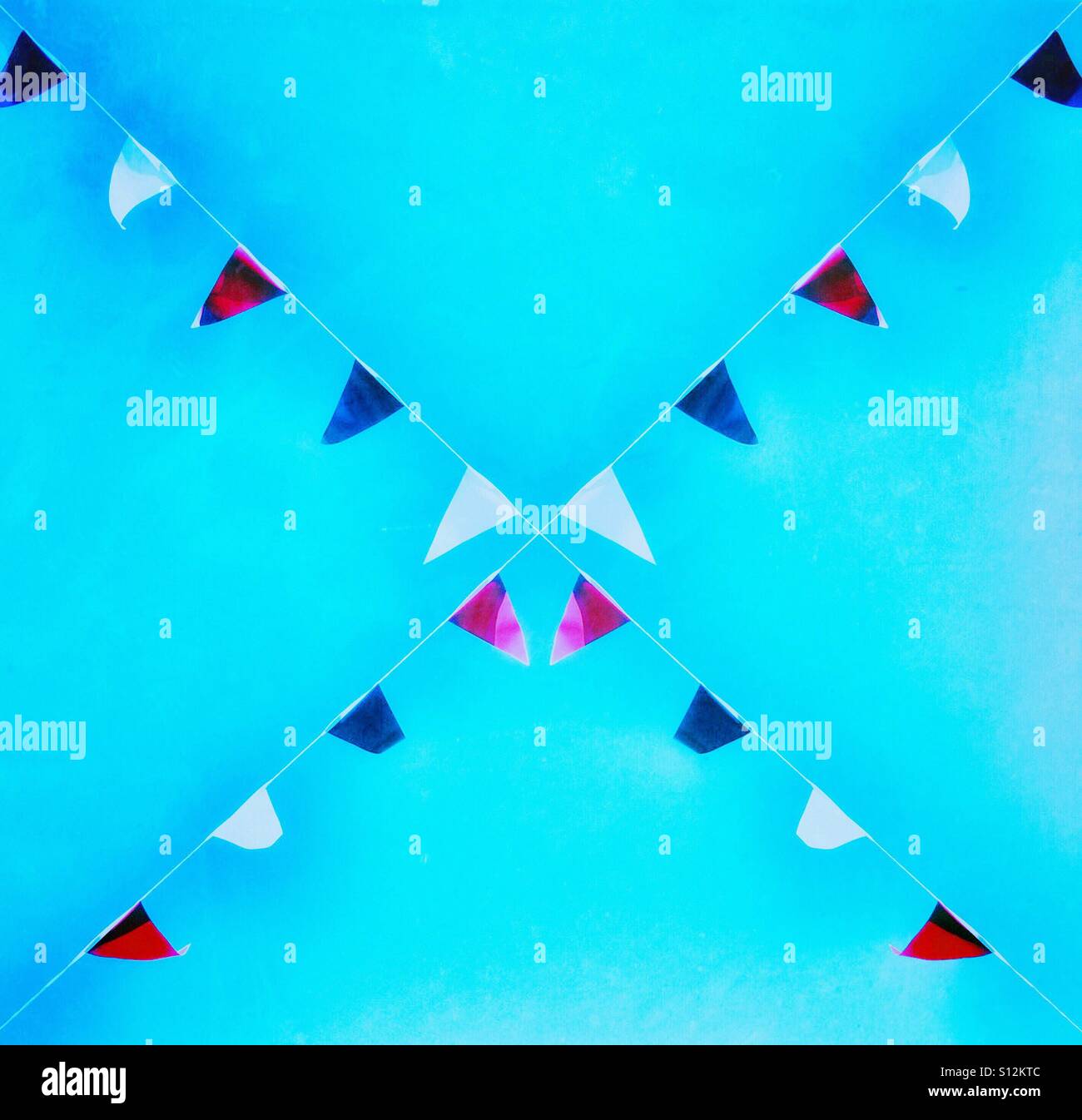 Bunting abstract - Smartphone Captured Stock Image