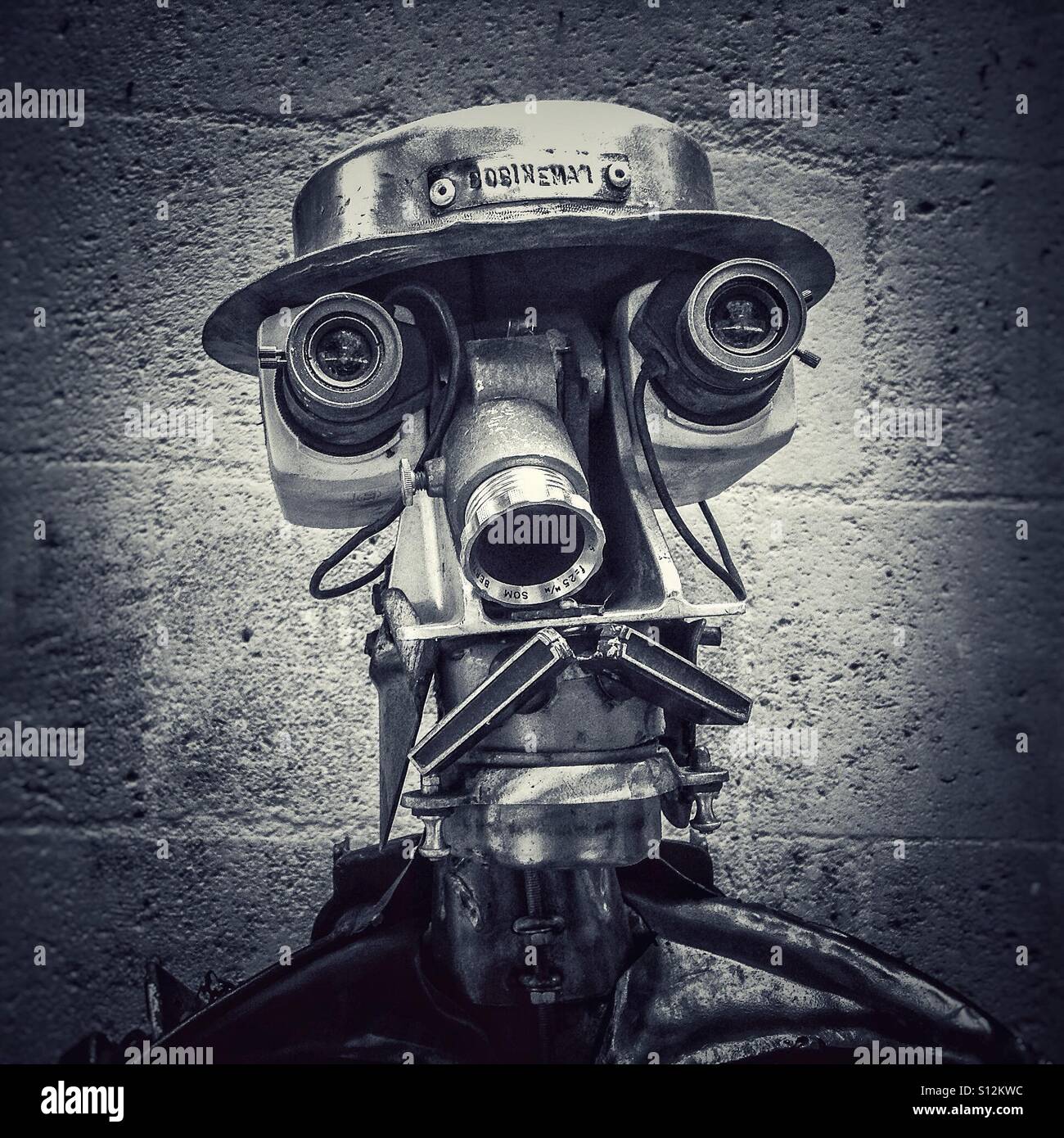 Robot do it by waste electrical electronical equipment - Smartphone Captured Stock Image