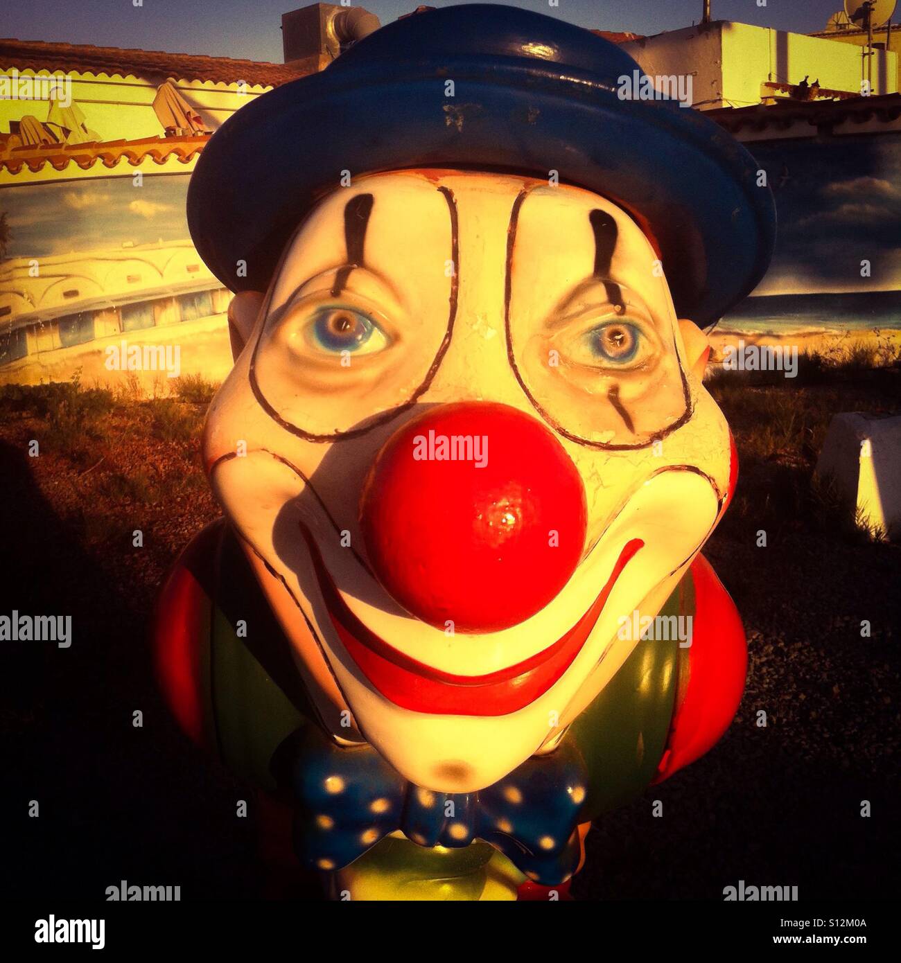 Clown face - Smartphone Captured Stock Image
