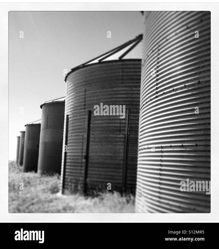 Grain silos Stock Photo Alamy