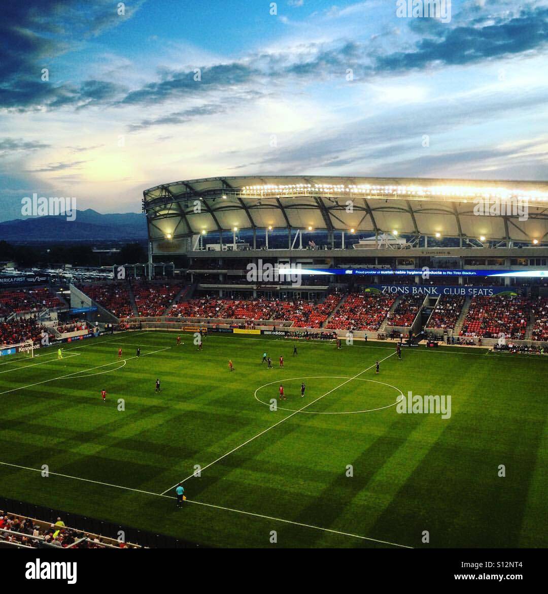 Rio Tinto Stadium in Utah Stock Photo Alamy