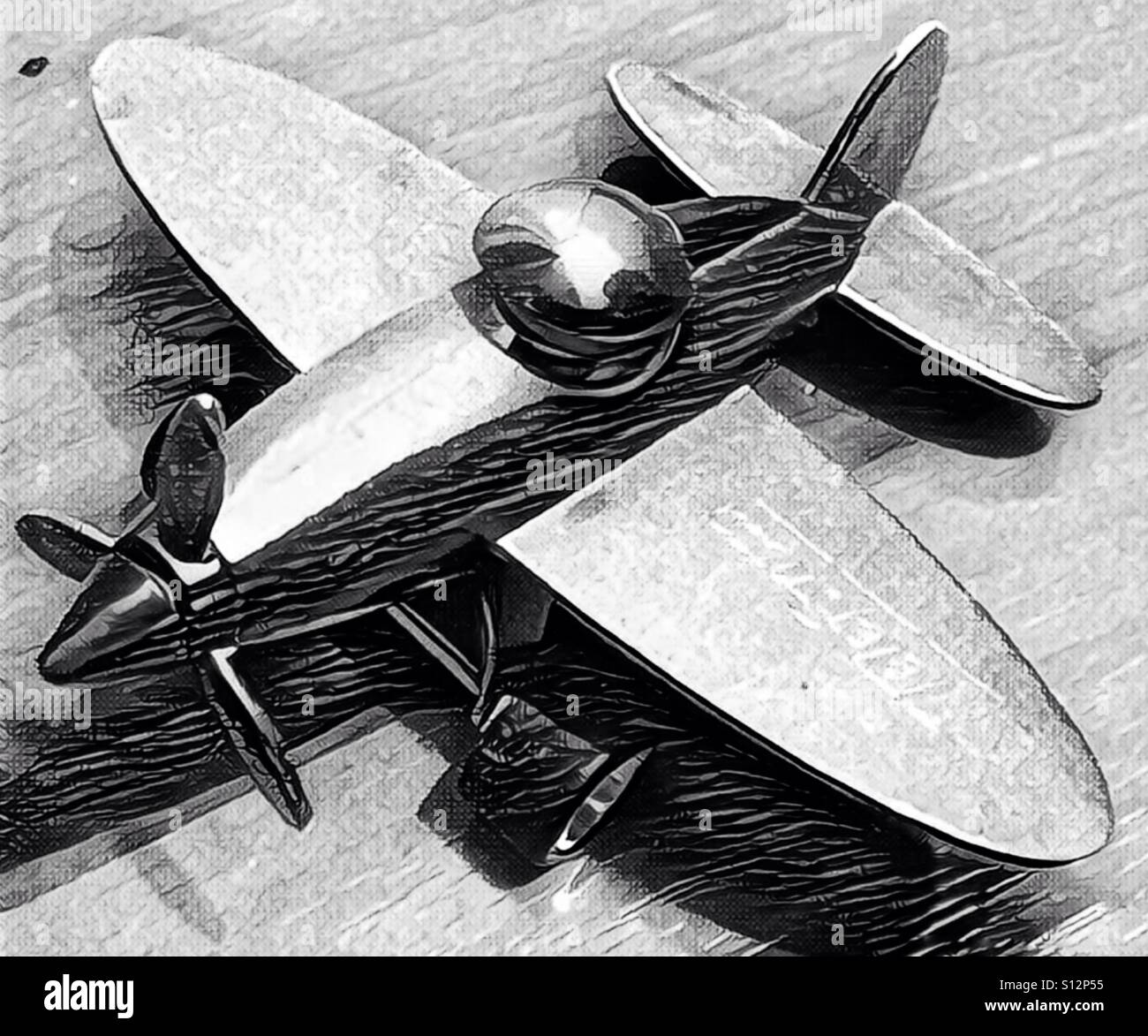 Airplane - Smartphone Captured Stock Image