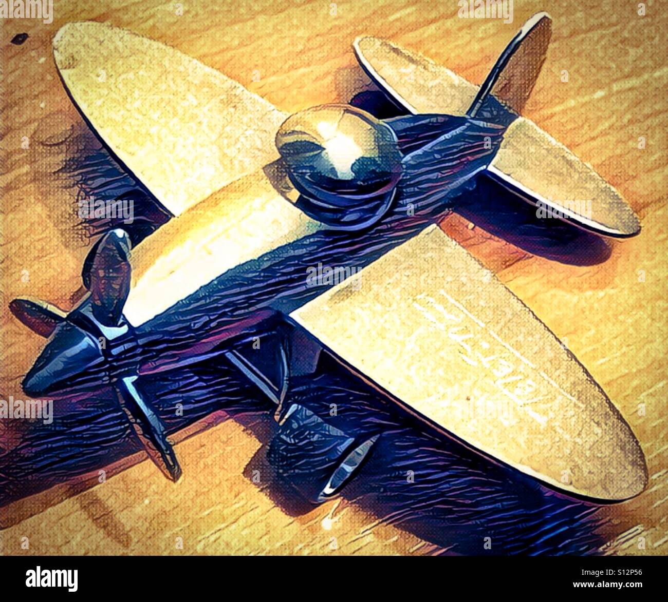 Airplane - Smartphone Captured Stock Image