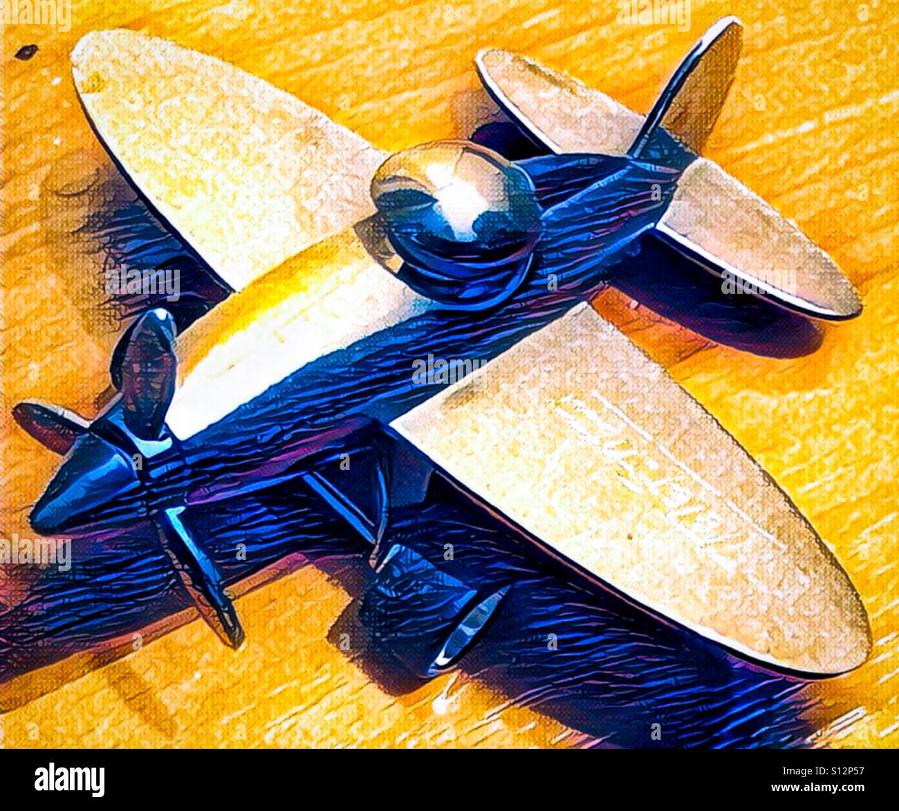 Airplane - Smartphone Captured Stock Image