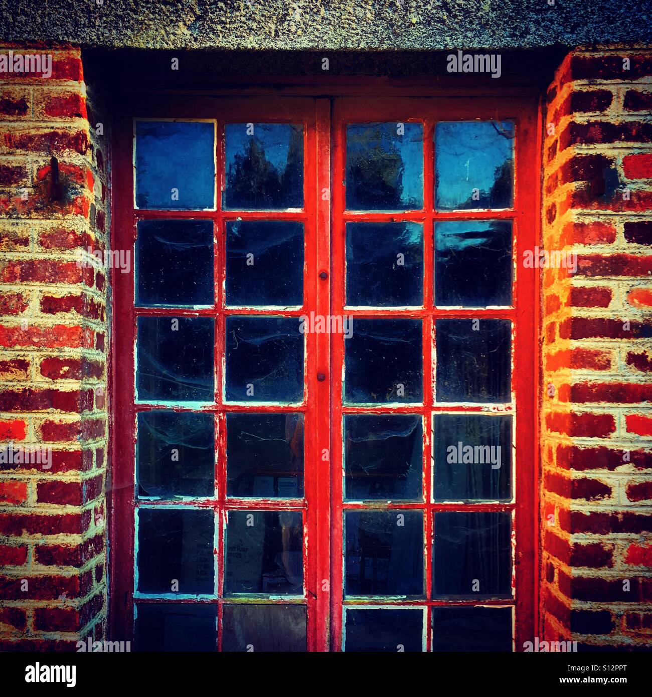 Window of old building in Normandy - Smartphone Captured Stock Image