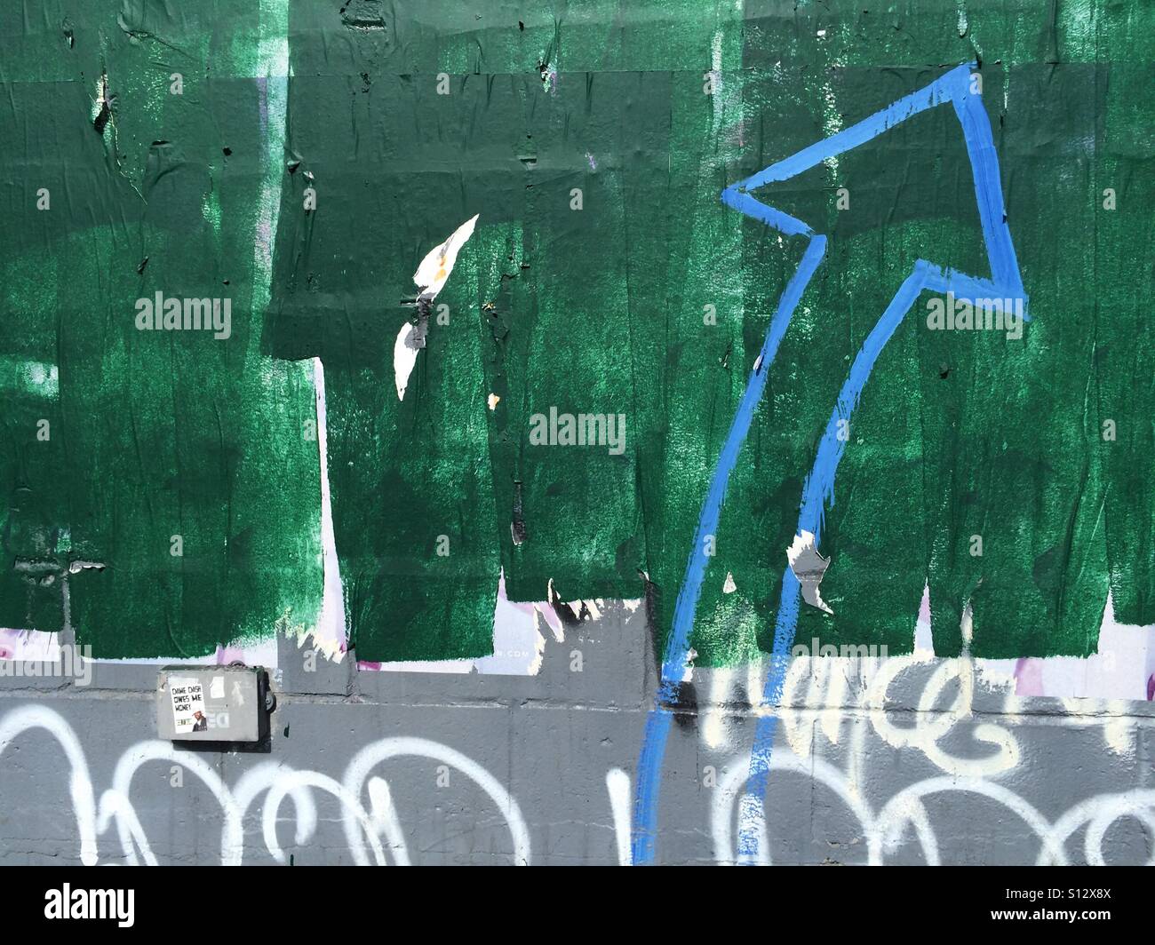 Graffiti wall in New York City. Stock Photo