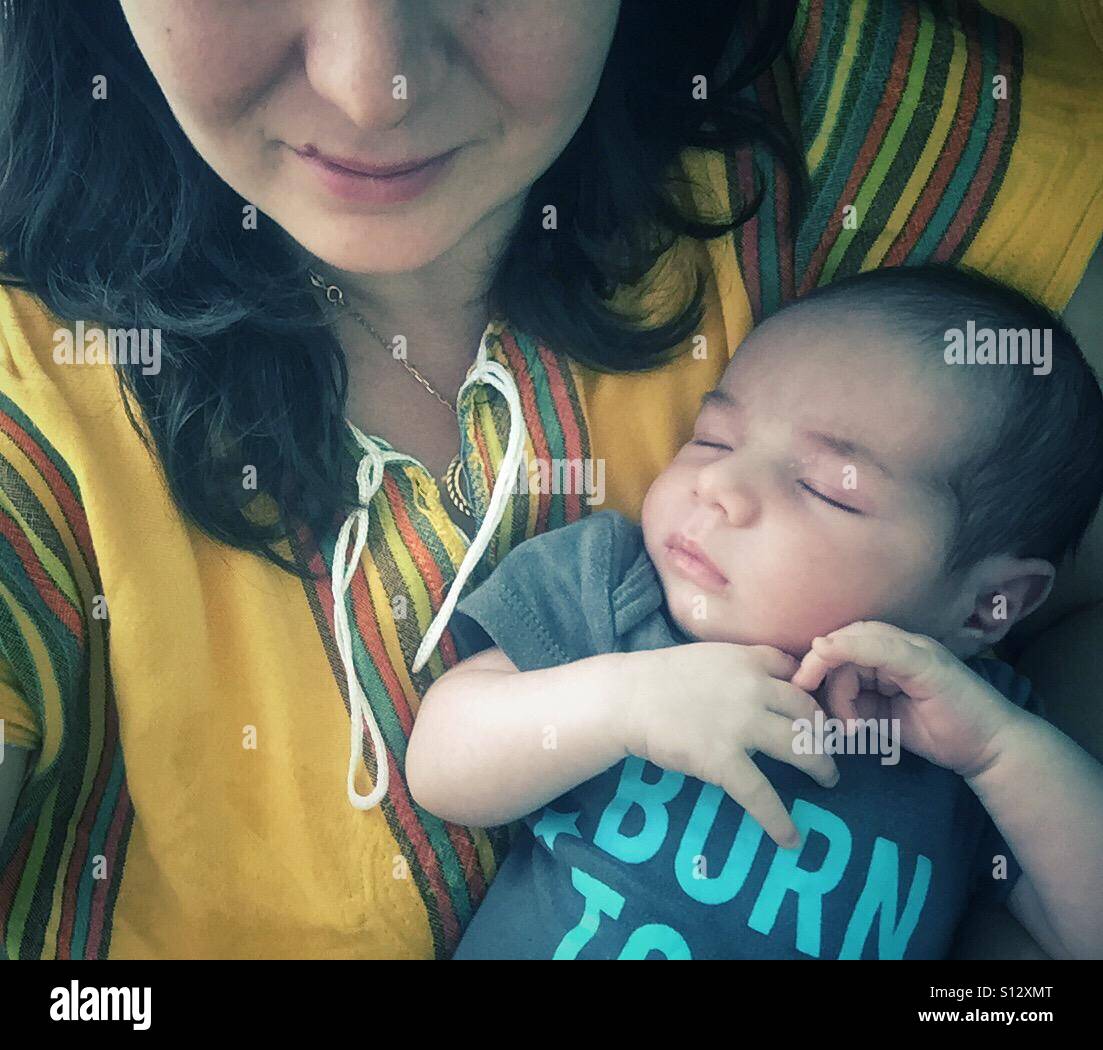 Mother and Newborn baby Stock Photo