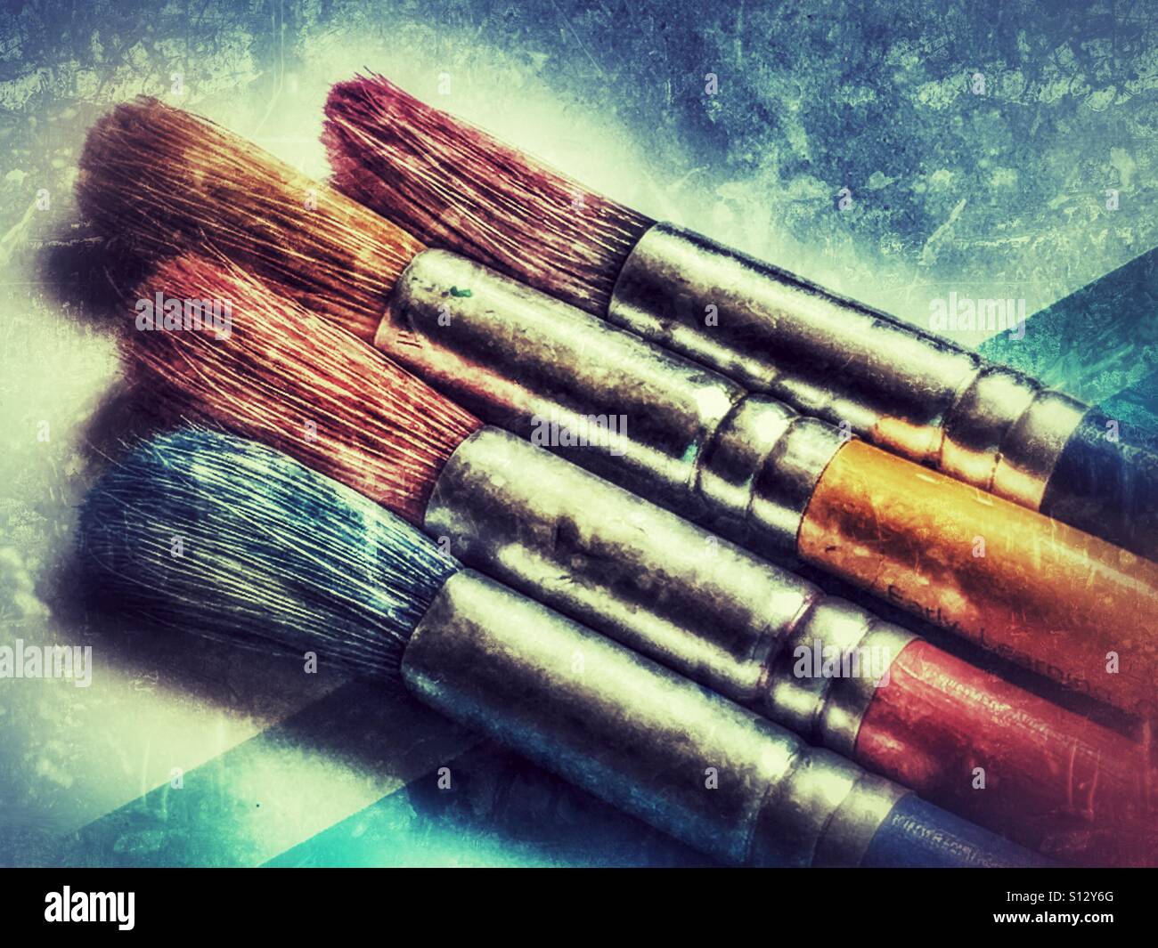 Paintbrushes - Smartphone Captured Stock Image