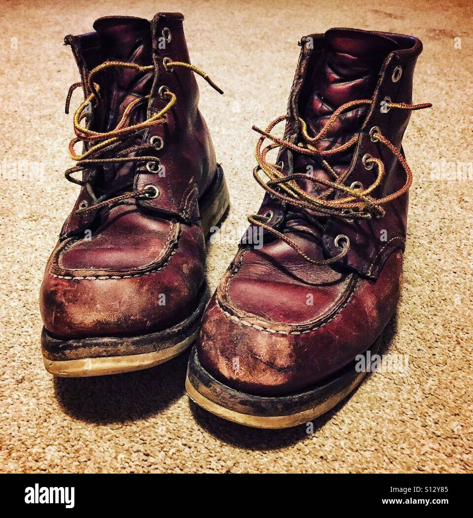 Red wing boots hi-res stock photography and images - Alamy