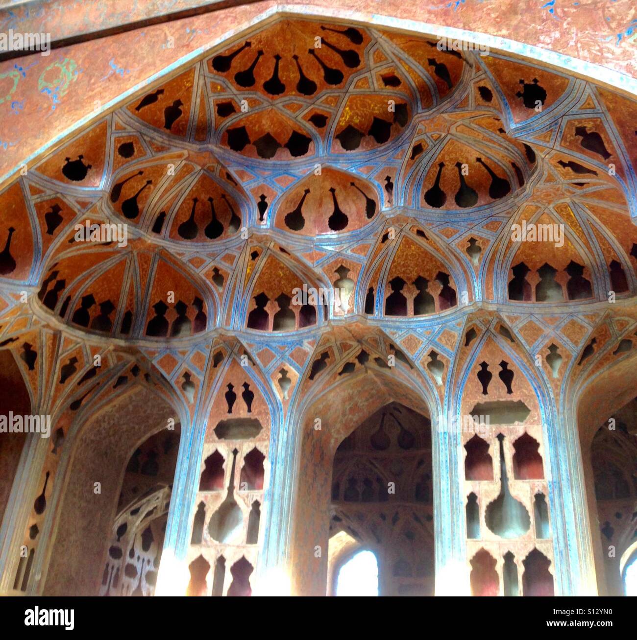 Music room architecture in iran-Isfahan Stock Photo
