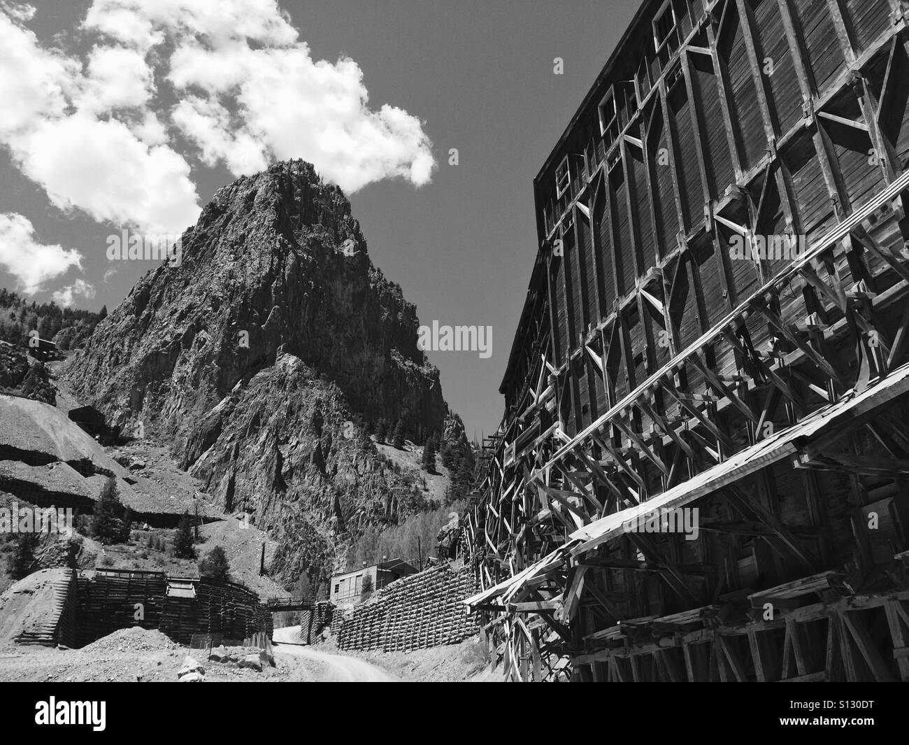 Abandoned mine near Creede, Colorado. Stock Photo