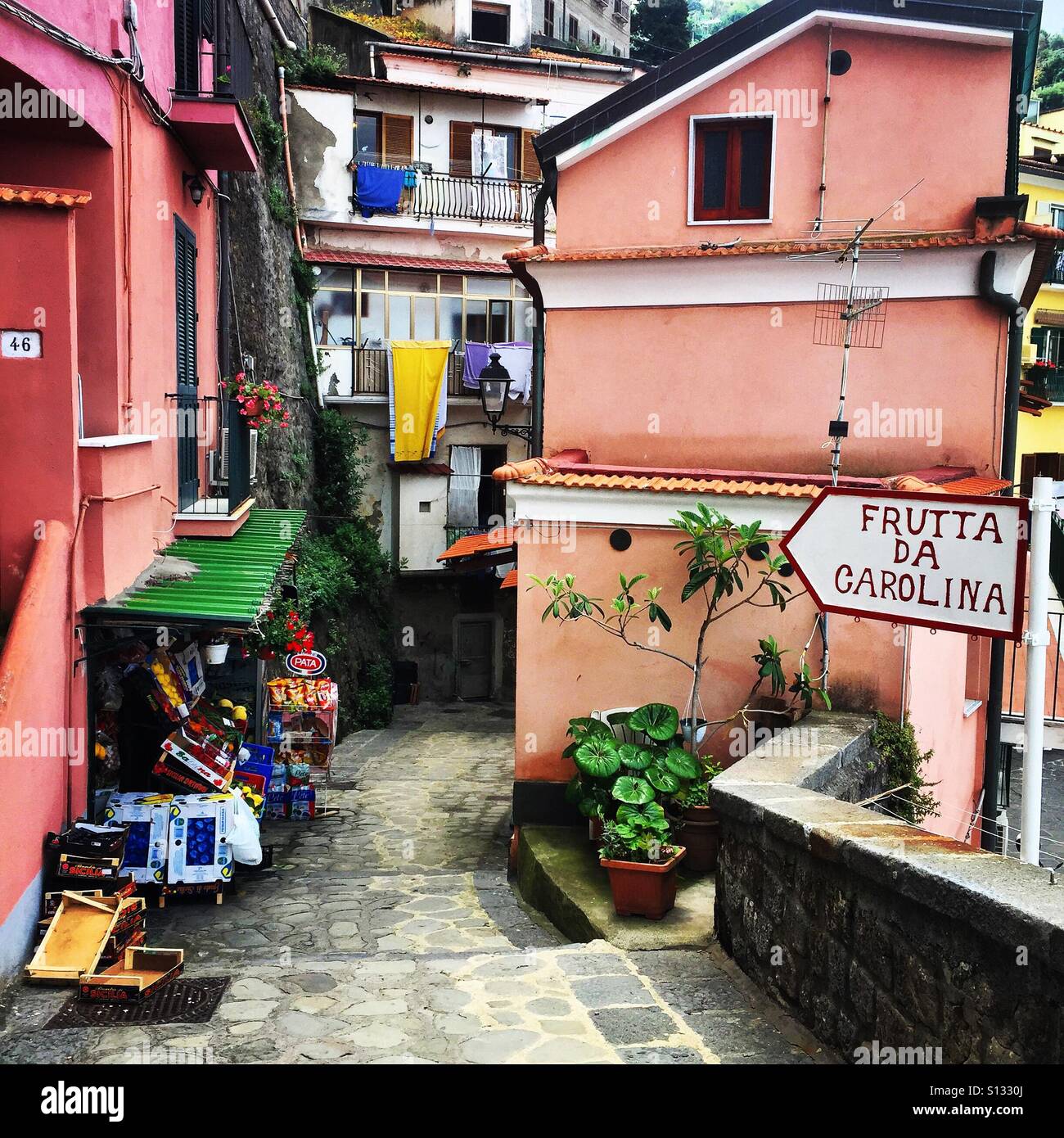 Marina Grande, Sorrento - Smartphone Captured Stock Image
