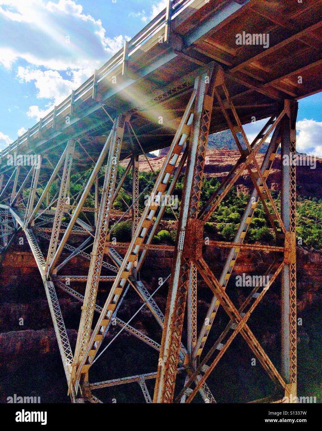 Midgley Bridge, Sedona AZ Stock Photo