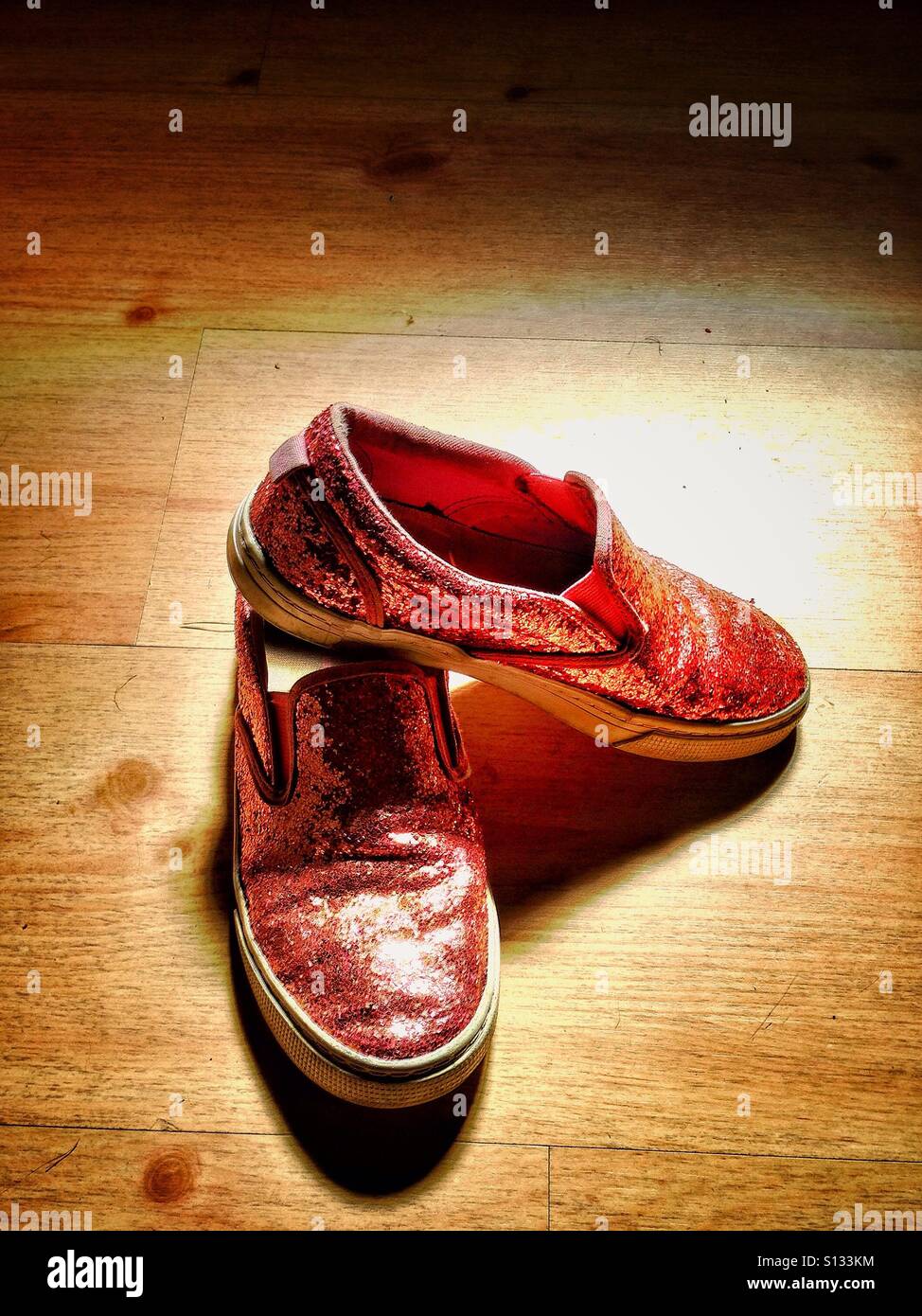 Pink sparkly shoes - Smartphone Captured Stock Image