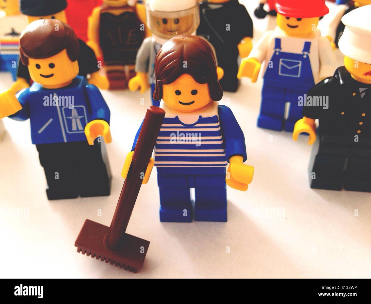 Lego Minifigures - Smartphone Captured Stock Image
