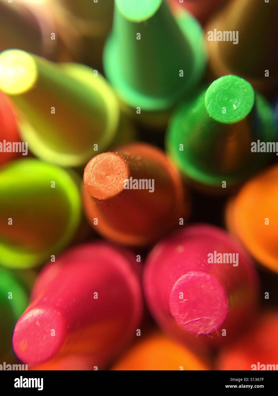 New crayons - Smartphone Captured Stock Image