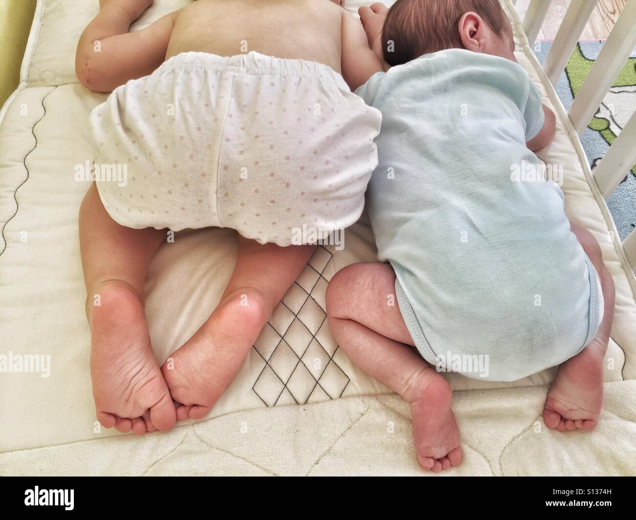 Sister and Brother Laying stock image. Image of cute 